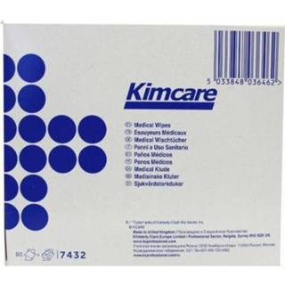 Kimcare Medical wipes 12 x 22 cm 80 stuks 5033848036462