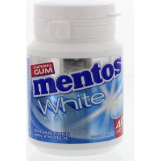 👉 Wit snoepgoed suikervrij Mentos Gum sweetmint white pot 40 stuks 80723028