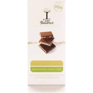 👉 Snoepgoed suikervrij Balance Choco stevia tablet melk pistache 85 gram 5412860000192