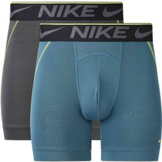 👉 Grijs blauw elastaan s male Nike 2-pack boxer brief grijs/blauw - PPT