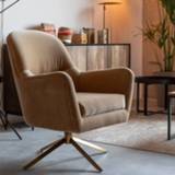 👉 Fauteuil RVS camel Dutchbone 'Robusto', kleur 8718548045774