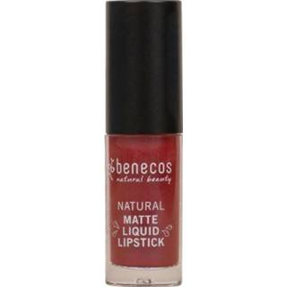 👉 Lippenstift Make Up Benecos liquid mat bloody berry 5 ml 4260198095356