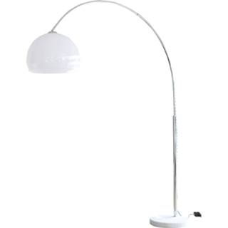 👉 Vloerlamp wit marmeren voet Artistiq 'Duco' 208cm, kleur 4251744801941