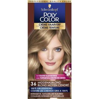 👉 Haarkleuring active Poly Color Haarverf 36 Midden Asblond 90 ml 4015000211369