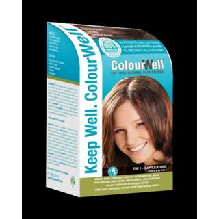 👉 Colourwell 100% natuurlijke haarkleuring kastanje bruin 100 gram