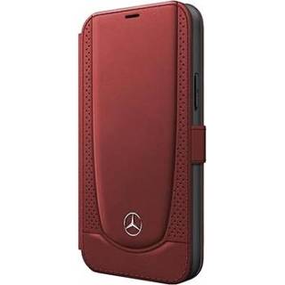 👉 Leren portemonnee rood Mercedes-Benz Urban Line iPhone 12/12 Pro Hoesje - 3700740492888