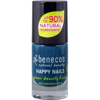 Nagellak blauw nordic blue Benecos 5 ml 4260198095059