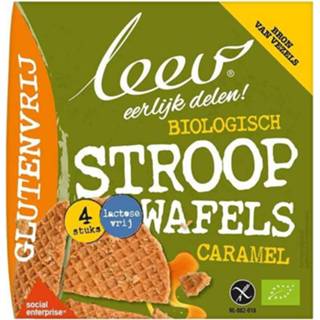 👉 Stroopwafel koek Leev Bio stroopwafels caramel glutenvrij 120 gram 8718215832911