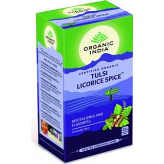 👉 Tulsi Organic India licorice spice thee bio 25 zakjes 801541500093