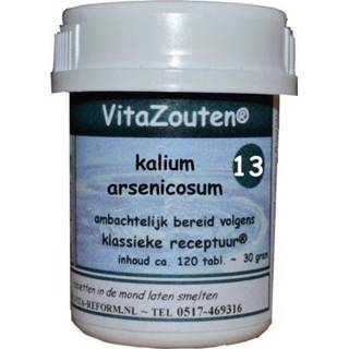 Kalium schusslerzouten tabletten Vitazouten arsenicosum VitaZout Nr. 13 120 8718885281132