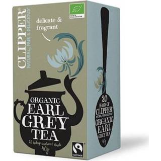 👉 Grijs Clipper Earl grey tea bio 20 zakjes 5021991942242