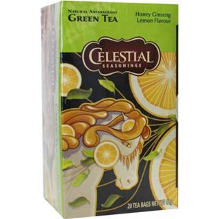 Ginseng donkergroen Celestial Season Honey lemon green tea 20 zakjes 70734070372