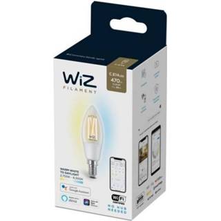 👉 Kaars male WiZ LED filamentlamp warm en koelwit 40W E14 8718699787196