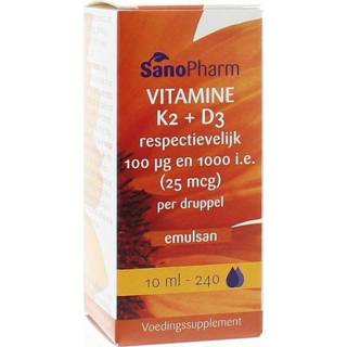 👉 Vitamine Sanopharm K2 D3 emulsan 10 ml 8718347172718