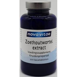 👉 Zoethoutwortel extract DGL Nova Vitae 100 tablet 8717473094994