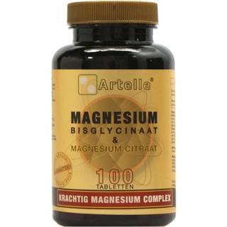 👉 Magnesium bisglycinaat tabletten Artelle & citraat 100 8717472405883
