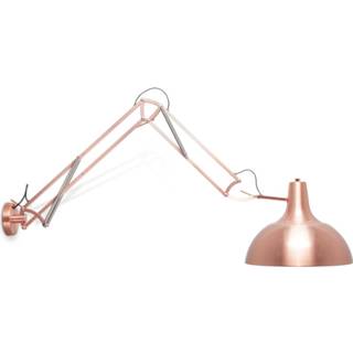 👉 Wand lamp metaal binnen vintage kantelbaar rond koper Home sweet wandlamp Job - 8718808103657