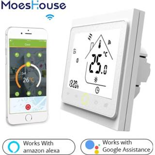 👉 WiFi Smart Thermostat Temperature Controller for Water/Electric floor Heating Water/Gas Boiler Works with Alexa Google Home