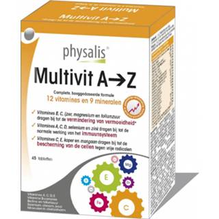 👉 Multivit A-Z Physalis 45 tabletten 5412360000234