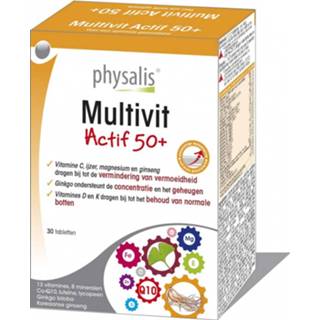 👉 Physalis Multivit actif 50+ 30 tabletten 5412360003587