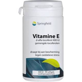 👉 Vitamine Enkel softgels Springfield E 400IE 90 8715216240509