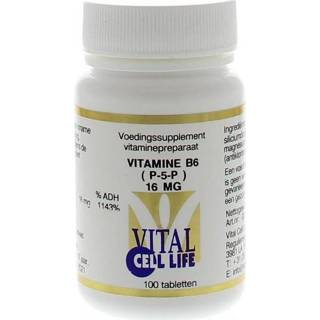 👉 Vitamine tabletten Vital Cell Life b6 p-5-p 16mg 100 8718053190082