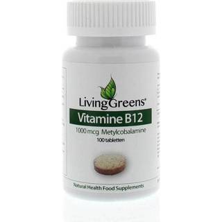 👉 Vitamine tabletten Livinggreens B12 methylcobalamine 1000 mcg 100 8718347313098