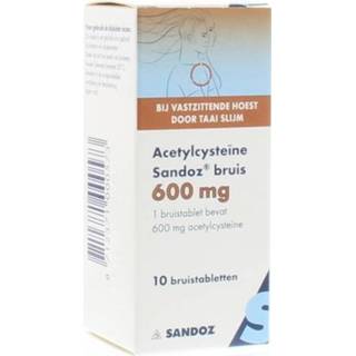 👉 Bruistablet hoest bruistabletten Sandoz Acetylcysteine 600 mg 10 8712371000573
