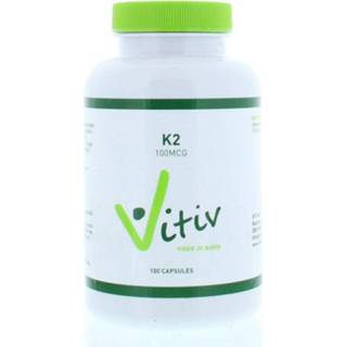 👉 Vitamine K2 MK7 capsules Vitiv 100 8719128694764