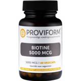 👉 Vitamine Enkel vcaps Proviform Biotine 5000 mcg 60 8717677123056