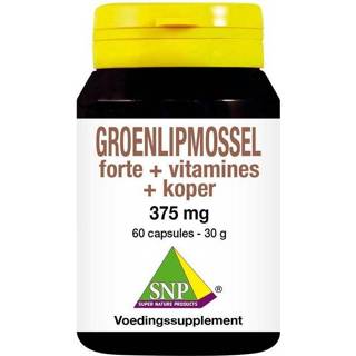 👉 SNP Groenlipmossel forte + vitamines + koper 30 capsules