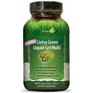 👉 Donkergroen gel Vitamine Multi softgels vrouwen Living green liquid for women 710363575465