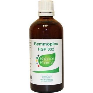 👉 Fytotherapie Balance Pharma HGP032 Gemmoplex 100 ml 8711224005581