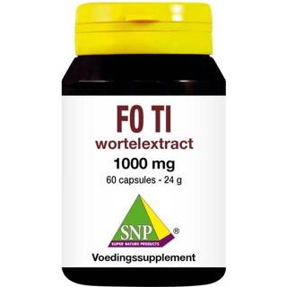 👉 Fytotherapie capsules SNP Fo ti wortelextract 60 8718591424274
