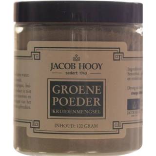 👉 Groene poeder pot Jacob Hooy 100 gram 8712053827924