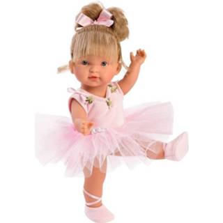 Ballerina's roze vinyl peuters Llorens - peuterpop Valeria Ballerina 28 cm 8426265280315
