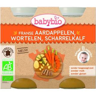 👉 Baby's Babybio Aardappel wortel kalf 200 gram 2 stuks 3288131514512