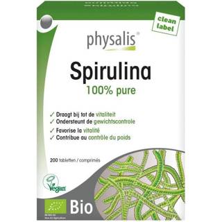 👉 Spirulina Physalis 200 tabletten 5412360013425
