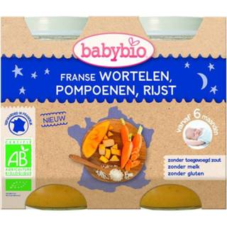 Baby's Babybio Wortel pompoen rijst 200 gram 2 stuks 3288131514574