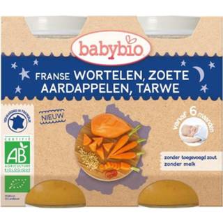 👉 Wortel baby's Babybio & zoete aardappel tarwe 200 gram 2 stuks 3288131514598