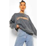 👉 Sweater Oversized Washed California Met Tekst