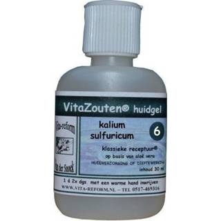 👉 Kalium schusslerzouten Vitazouten sulfuricum huidgel Nr. 06 30 ml 8718885286069