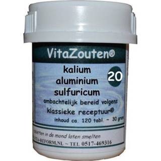 👉 Kalium aluminium Vitazouten sulfuricum VitaZout Nr. 20 120 tabletten 8718885281200