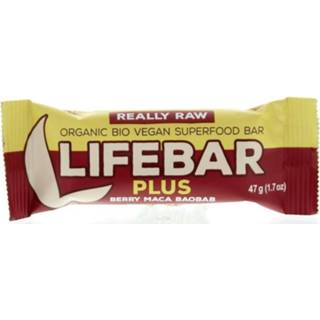 Lifefood Lifebar plus berry maca baobab bio 47 gram 8594071484590