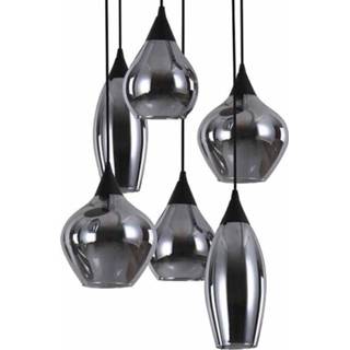 👉 Hang lamp zwart Highlight Hanglamp Cambio 6 lichts Ø 46 cm 8718379038631