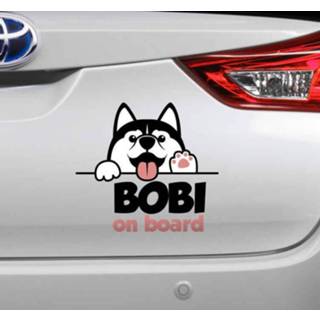 👉 Autosticker nederlands Autostickers Hond met aangepaste naam