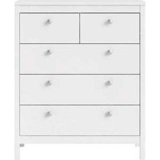 👉 Ladekast wit spaanplaat Madeira - 99x82x38 cm Leen Bakker 5713035068376