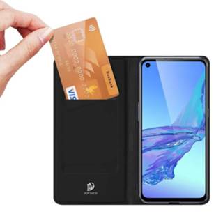 👉 Portemonnee slim folio hoes zwart kunstleer Dux Ducis - Pro Serie wallet Oppo A53 / A53S 9145425527839