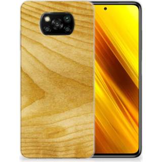 👉 Bumper hoesje hout Xiaomi Poco X3 Licht 8720215651119