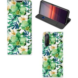 👉 Orchidee groen Sony Xperia 5 II Smart Cover 8720215225068